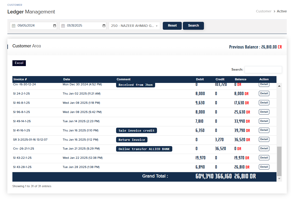 Customer & Vendor Management
